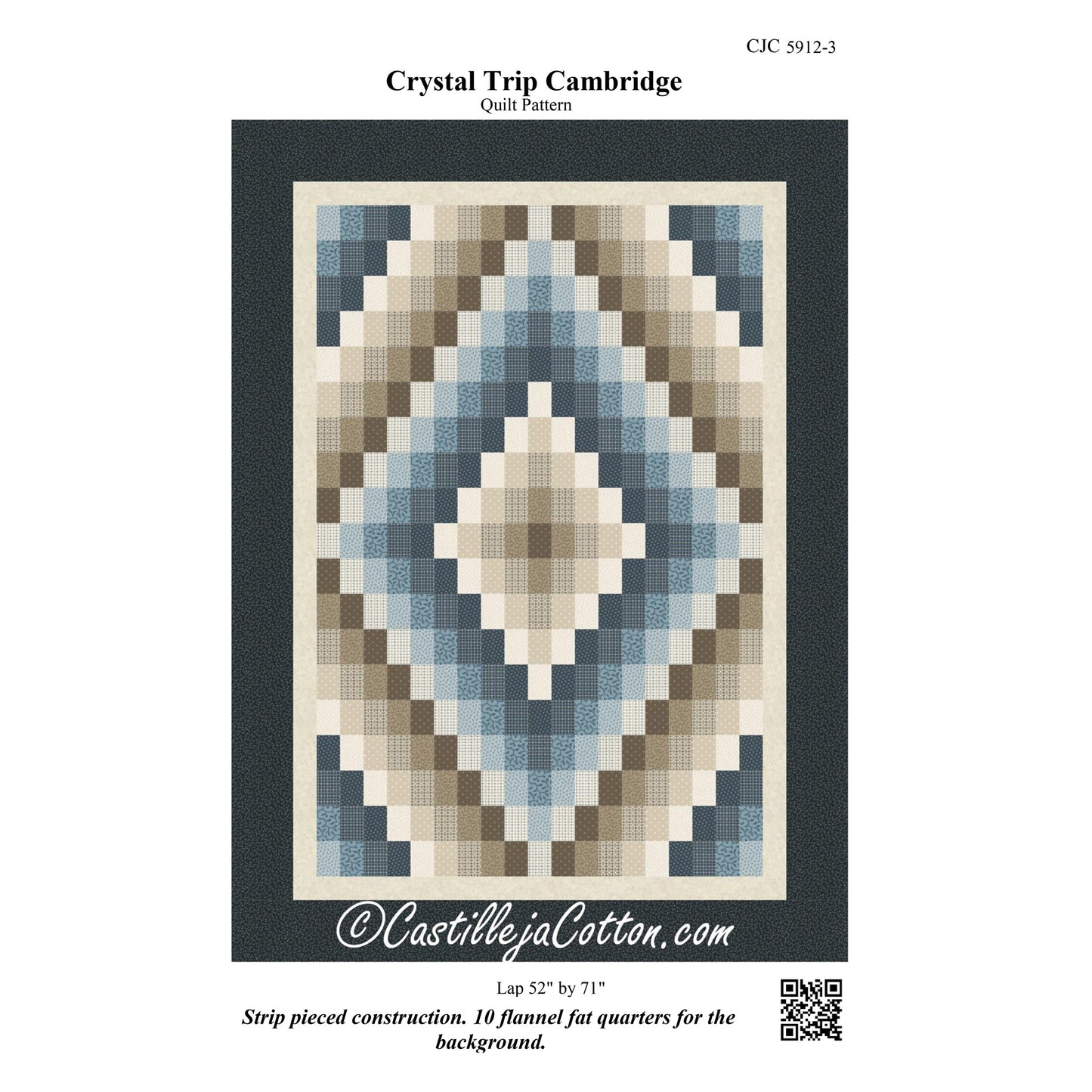 Crystal Trip Cambridge Quilt CJC-59123e - Downloadable Pattern