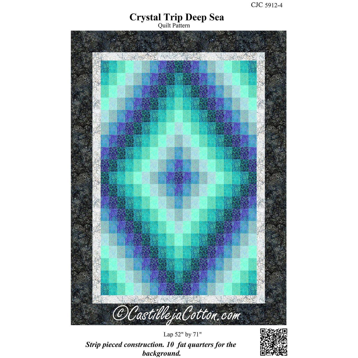 Crystal Trip Deep Sea Quilt Pattern CJC-59124 - Paper Pattern