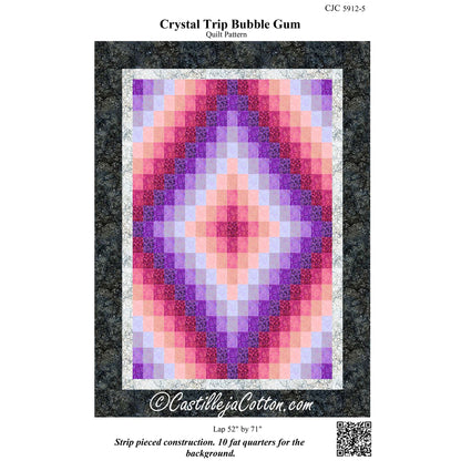 Crystal Trip Bubble Gum Quilt Pattern CJC-59125w - Wholesale Product