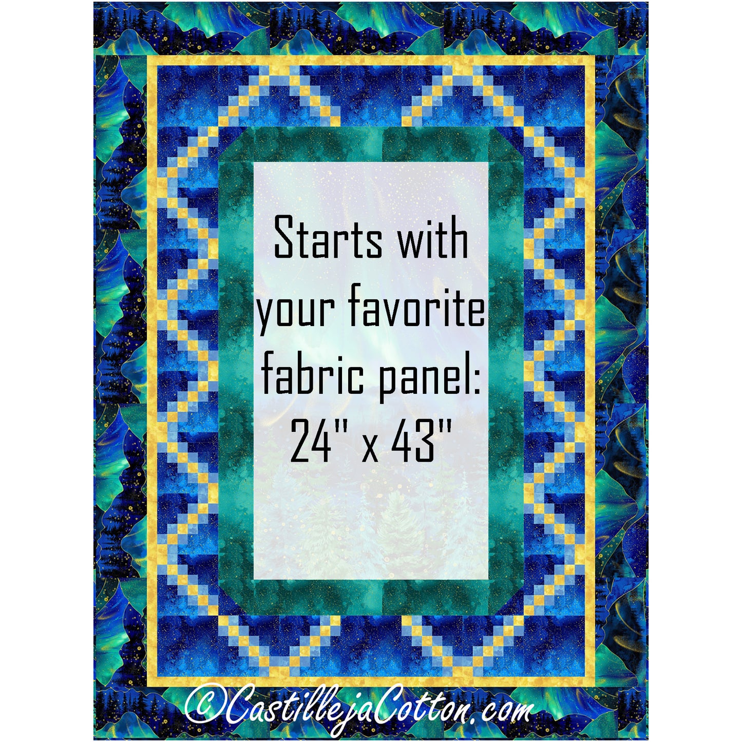 Endless Aurora Quilt Pattern CJC-59134 - Paper Pattern