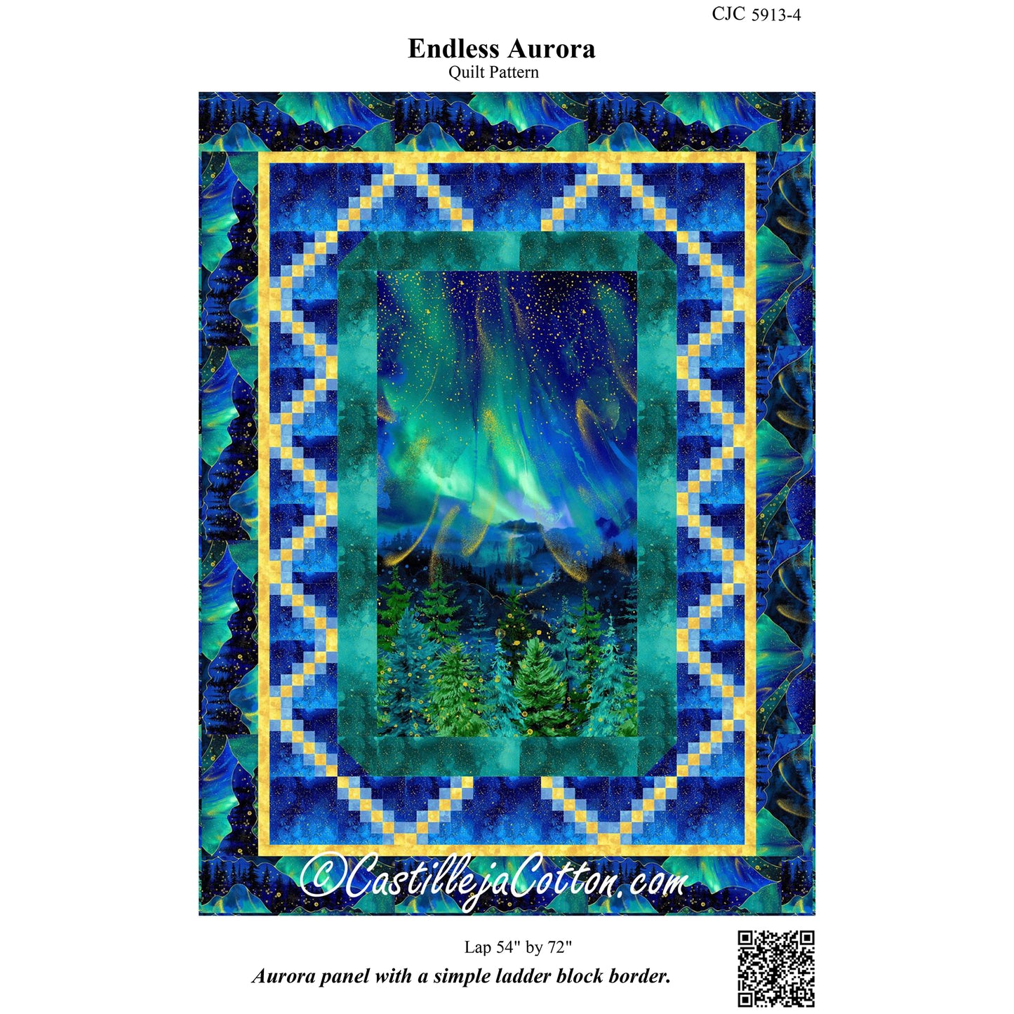 Endless Aurora Quilt Pattern CJC-59134 - Paper Pattern