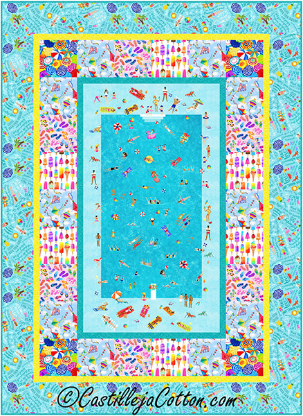 Pool Party Quilt Pattern CJC-59141 - Paper Pattern