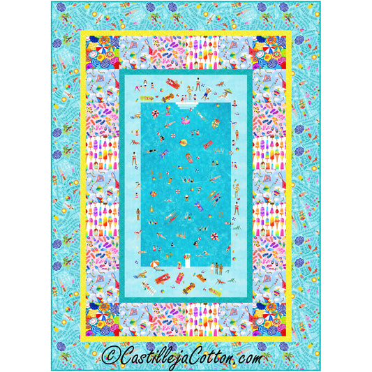 Pool Party Quilt CJC-59141e - Downloadable Pattern