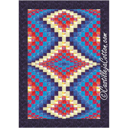 Wrapped Diamond Echo Quilt Pattern CJC-59231 - Paper Pattern
