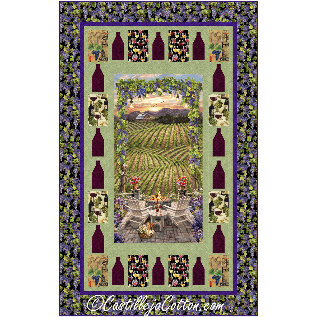 Wine Country Quilt CJC-59261e - Downloadable Pattern