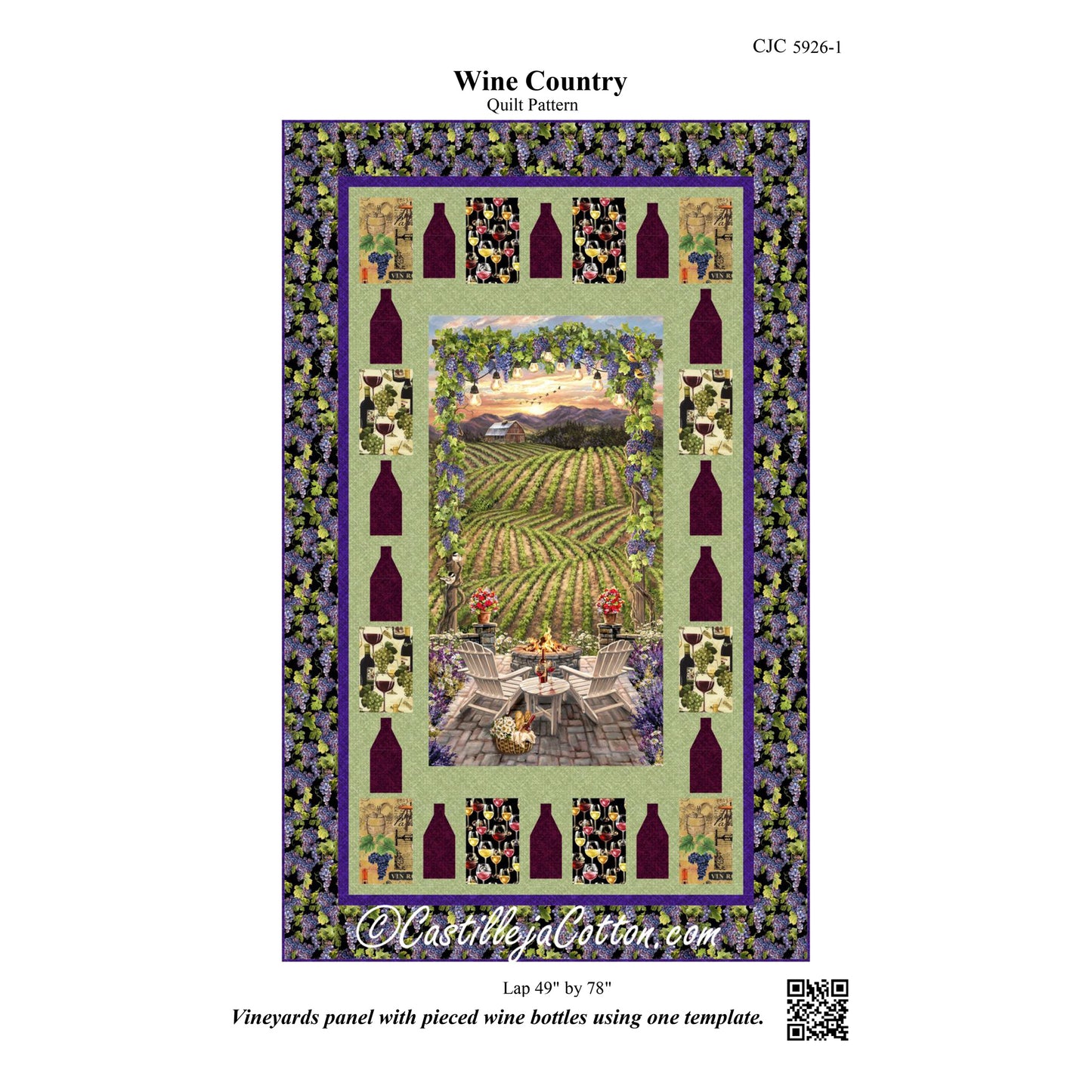 Wine Country Quilt CJC-59261e - Downloadable Pattern