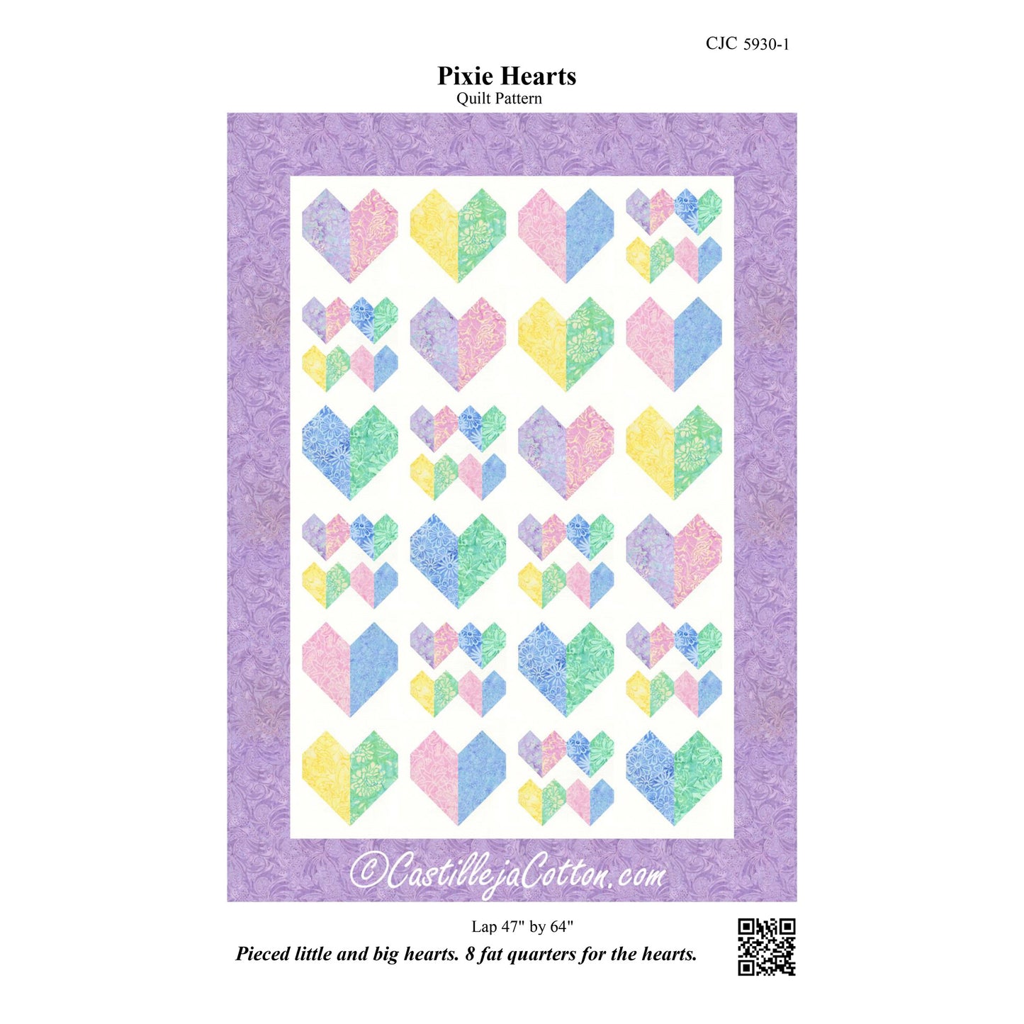 Pixie Hearts Quilt Pattern CJC-59301 - Paper Pattern