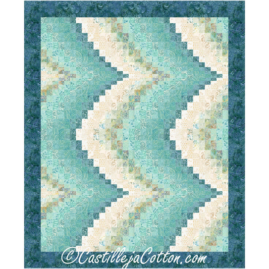 Double Rising Waves Quilt CJC-59311e - Downlodable Pattern