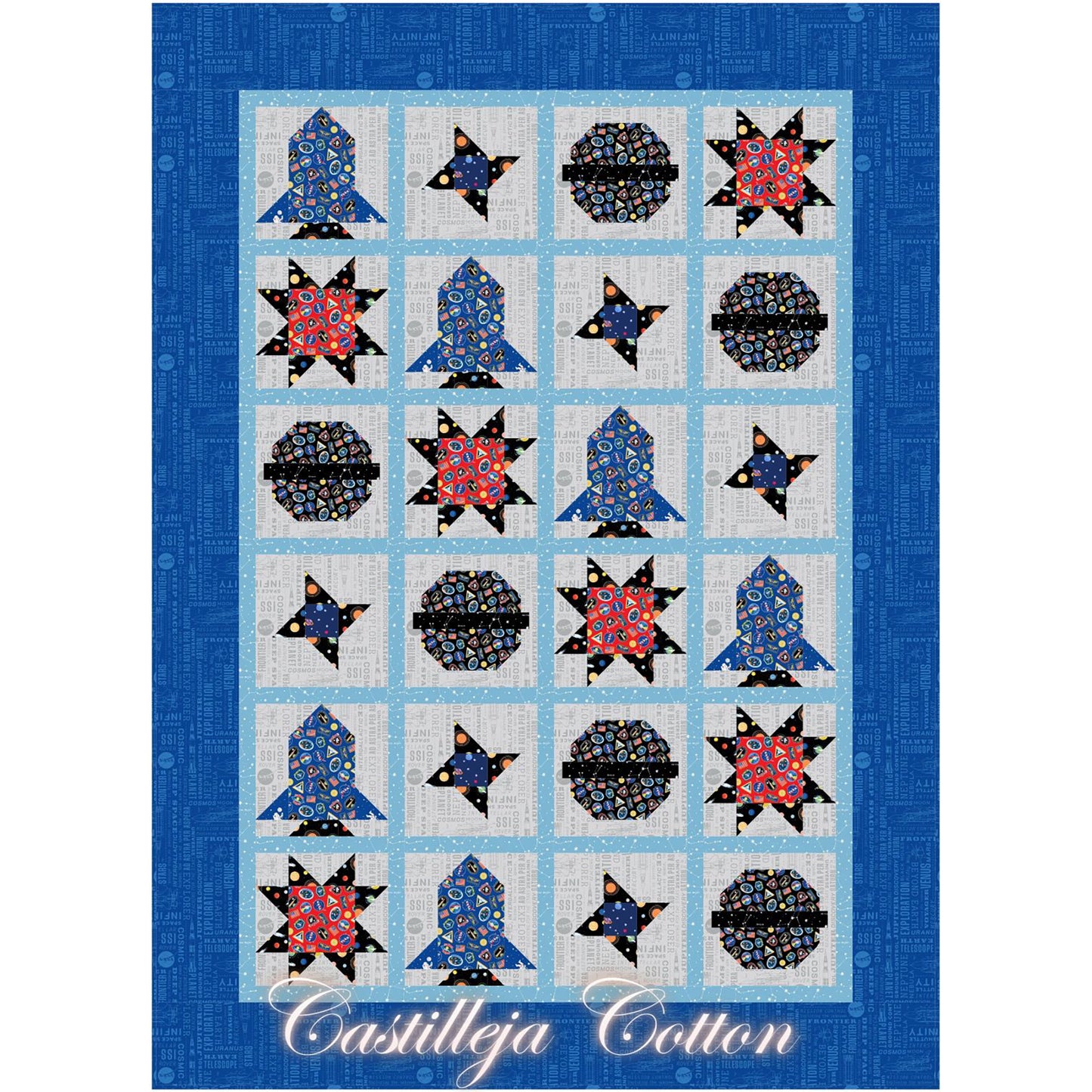 People in Space Quilt Pattern CJC-59322w - Wholesale Product