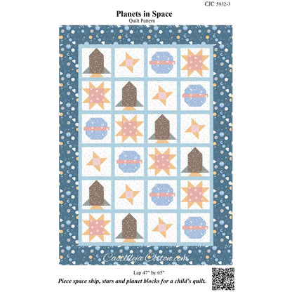 Planets in Space Quilt Pattern CJC-59323w - Wholesale Product