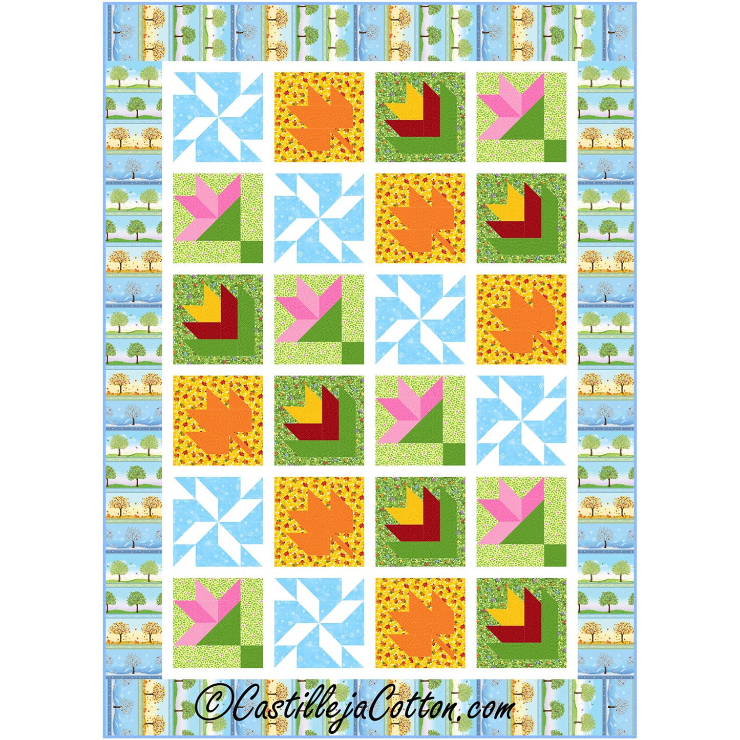 Seasonal Quilt CJC-59381e - Downloadable Pattern