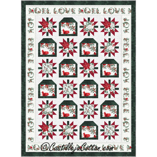 Cardinals and Stars Quilt Pattern CJC-59411 - Paper Pattern