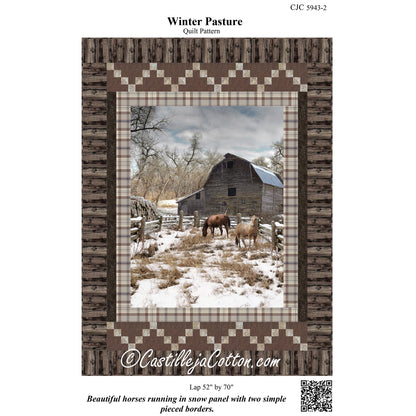 Cover image of pattern for Winter Pasture quilt.