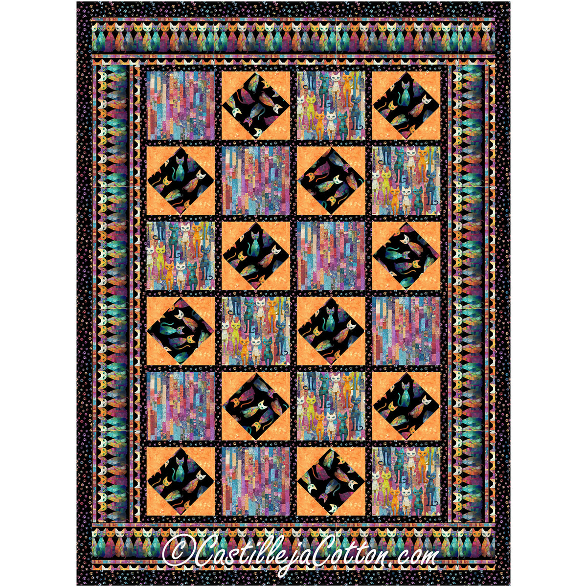 Cats and Quilts Quilt Pattern CJC-59562w - Wholesale Product