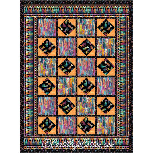 Cats and Quilts Quilt CJC-59562e - Downloadable Pattern