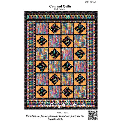 Cats and Quilts Quilt Pattern CJC-59562w - Wholesale Product