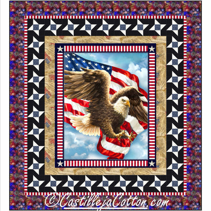 Stars and Stripes Quilt Pattern CJC-59571 - Paper Pattern