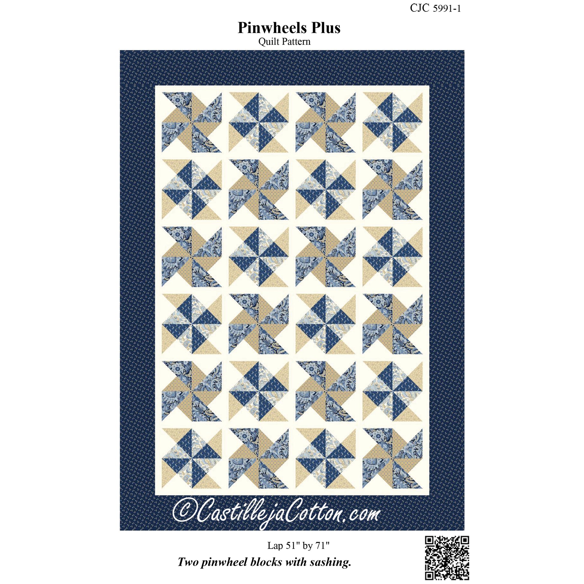 Pinwheels Plus Quilt CJC-59911e - Downloadable Pattern – QuiltWoman.com