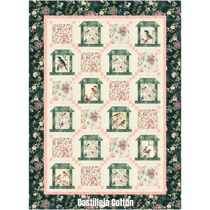 Birds and Bird Feeders Quilt CJC-59932e - Downloadable Pattern