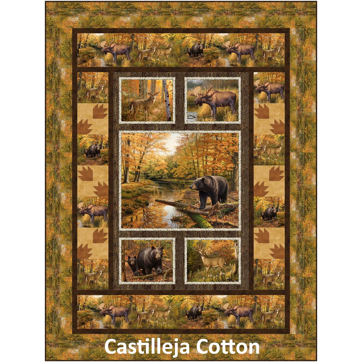 Moose, Deer and Bears Quilt Pattern CJC-59941 - Paper Pattern