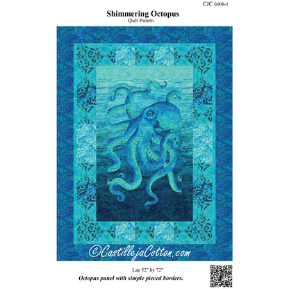 Cover image of pattern for Shimmering Octopus Quilt.