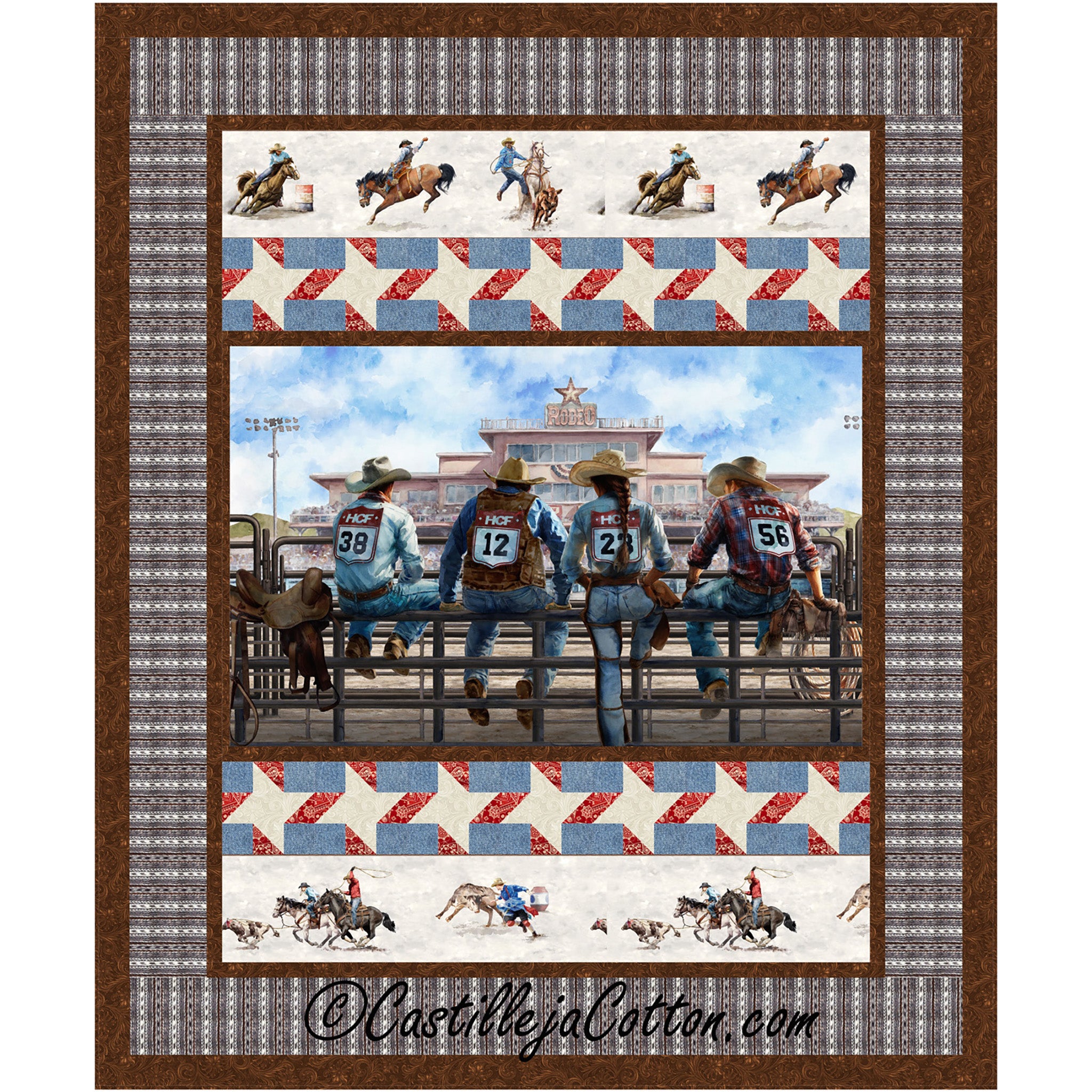 Watching the Rodeo Quilt Pattern CJC-60101 - Paper Pattern – QuiltWoman.com