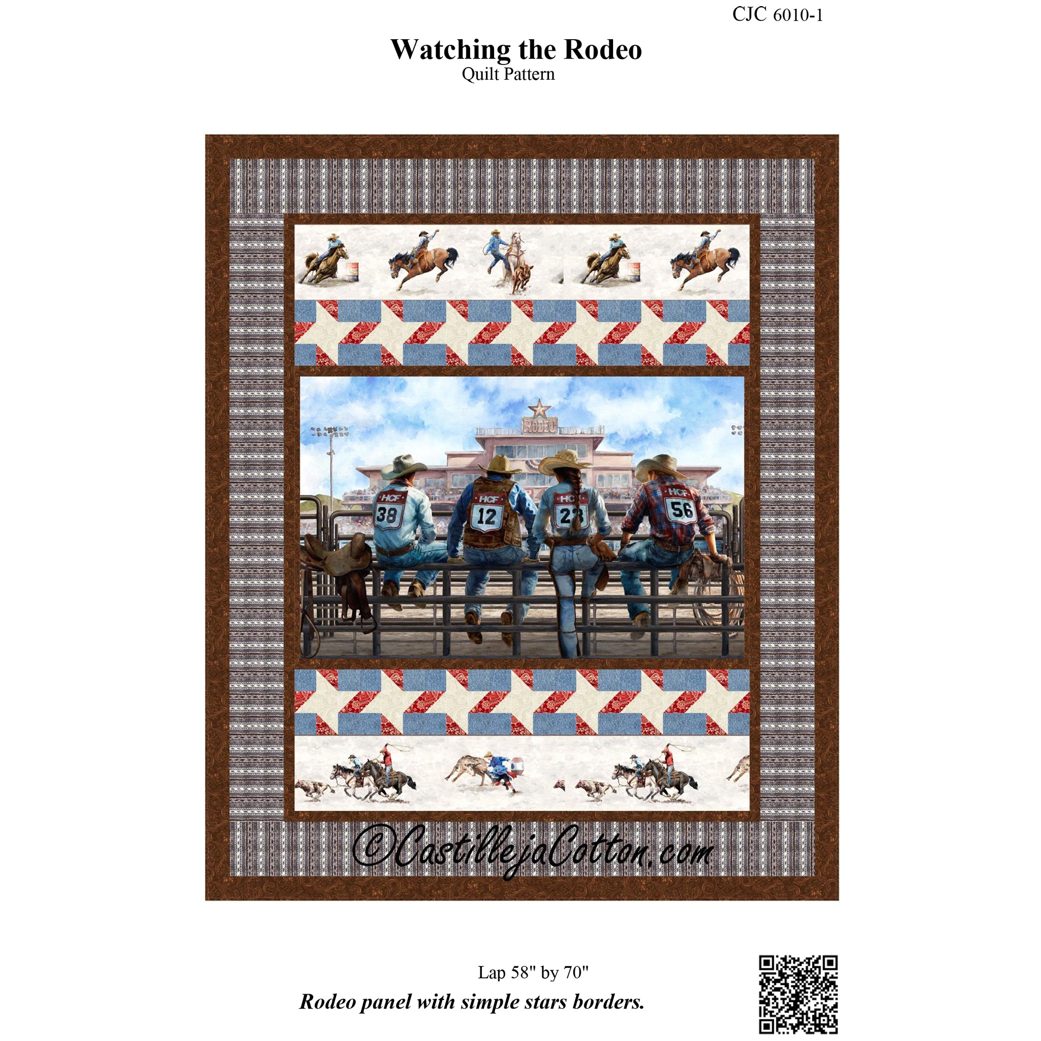Women Rodeo Pattern Watching the Rodeo Quilt CJC-60101e - Downloadable Pattern – QuiltWoman.com