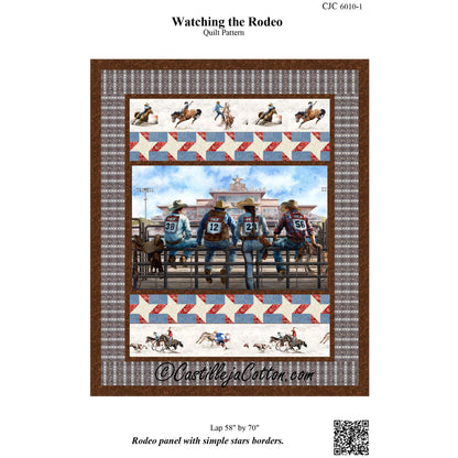 Cover image of pattern for Watching the Rodeo Quilt.