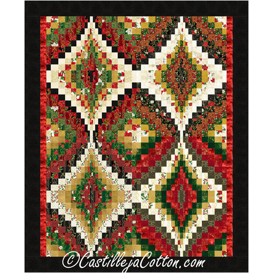 Double diamond, beautiful bargello quilt.