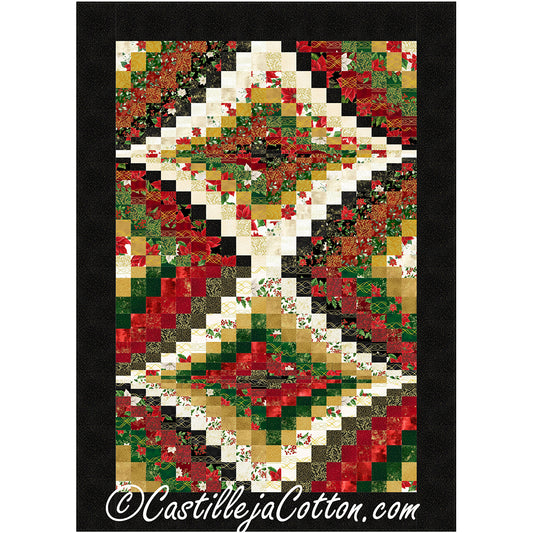This beautiful two diamonds bargello quilt. 