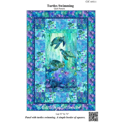 Turtles Swimming Quilt Pattern CJC-60521w - Wholesale Product