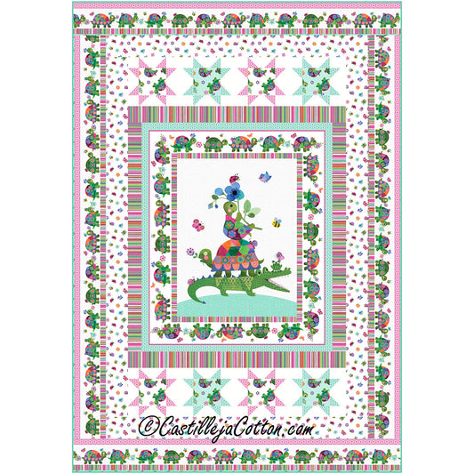 Turtle Train Quilt CJC-60661e - Downloadable Pattern