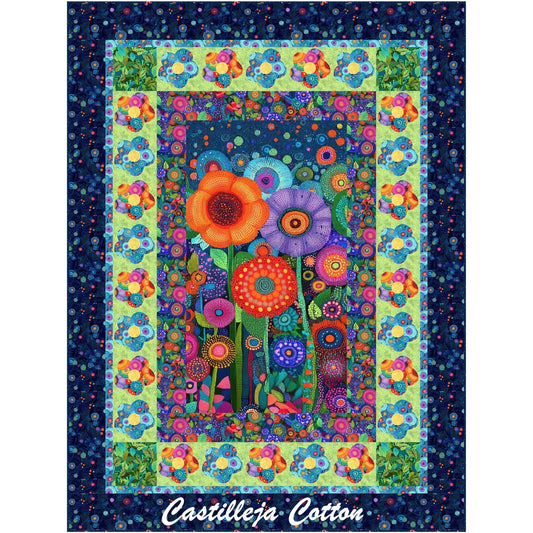 Jubilant Flowers Quilt CJC-60671e - Downloadable Pattern