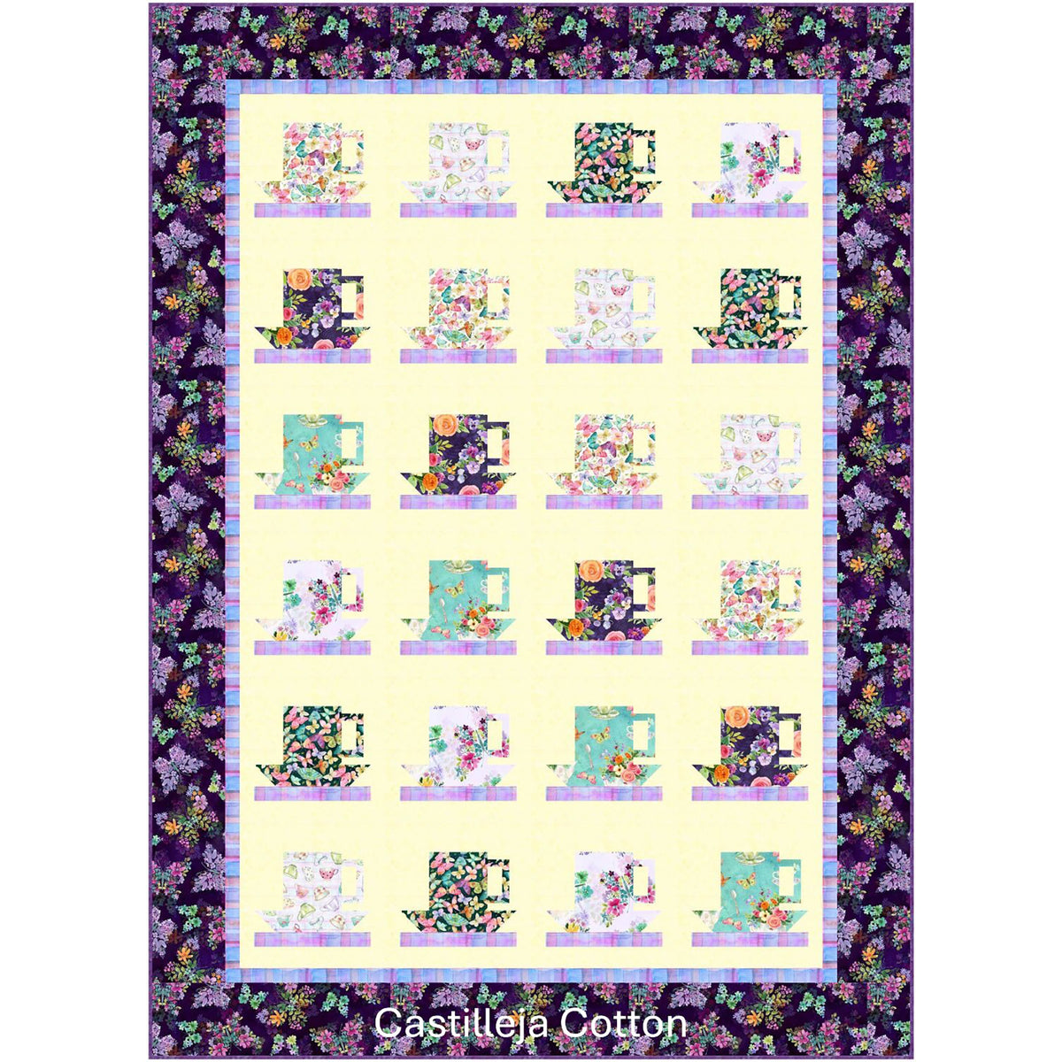 Garden Tea Party Quilt Pattern CJC-60691 - Paper Pattern