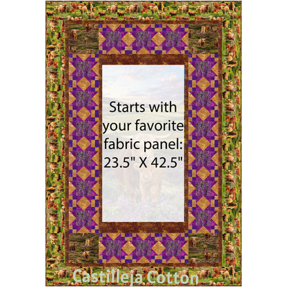 Highland Cow and Calf Quilt Pattern CJC-60701 - Paper Pattern