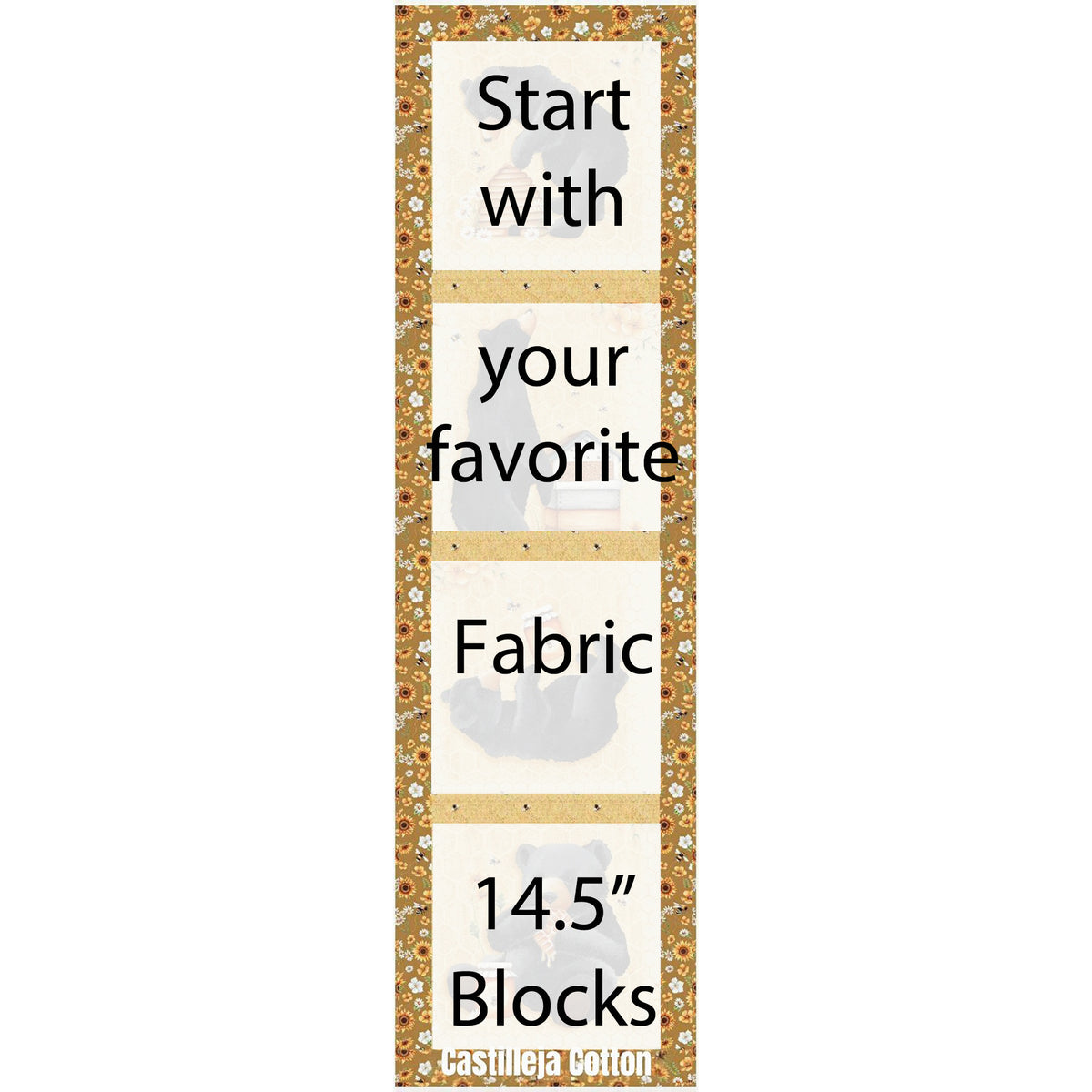 Bear and Honey Quilt CJC-60731e - Downloadable Pattern