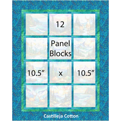 Kathy's Impressions Stained Glass Mountains Quilt Pattern CJC-60762 - Paper Pattern