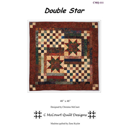 Double Star Quilt Pattern CMQ-111 - Paper Pattern