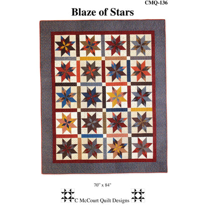 Blaze of Stars Quilt Pattern CMQ-136 - Paper Pattern