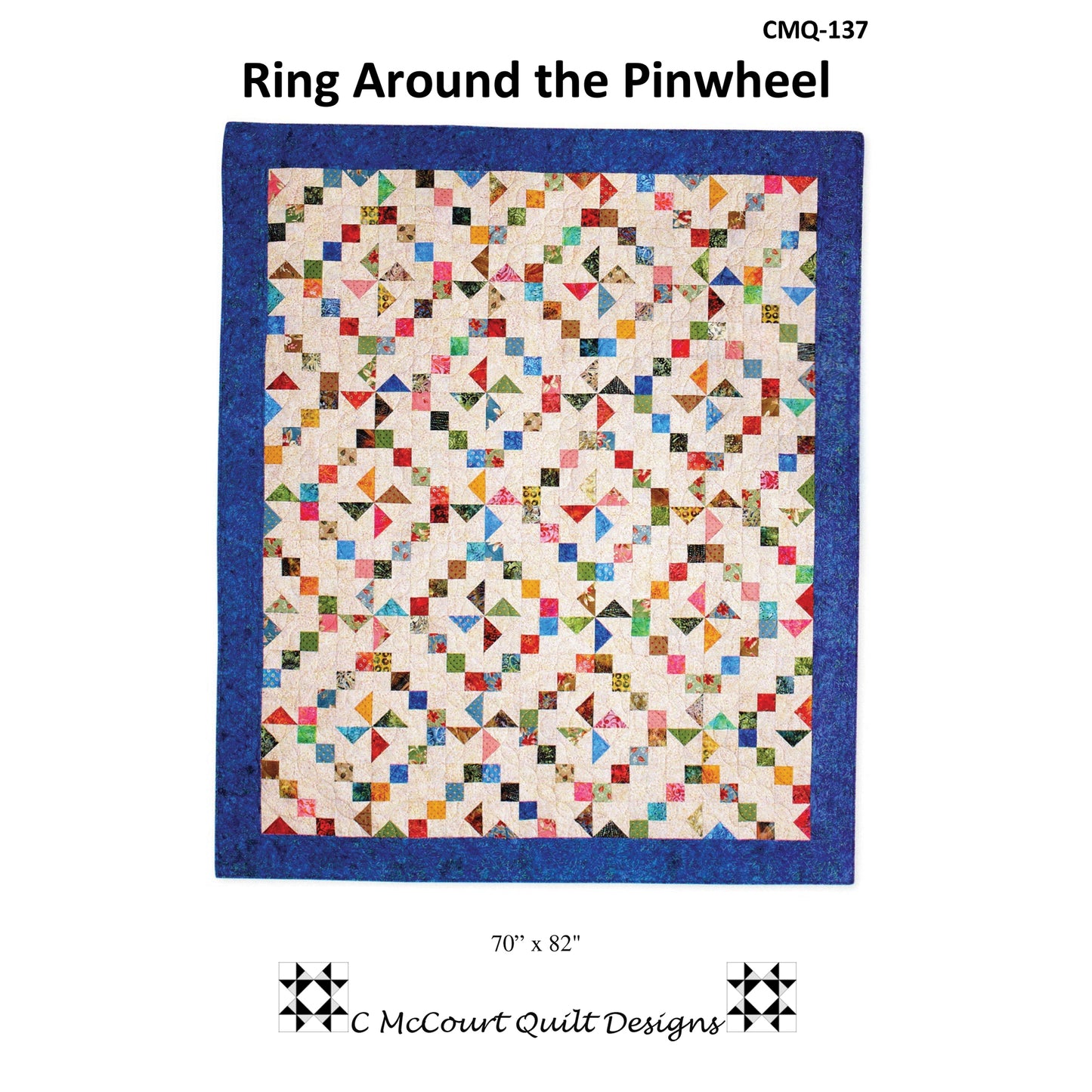 Ring Around the Pinwheel Quilt CMQ-137e - Downloadable Pattern