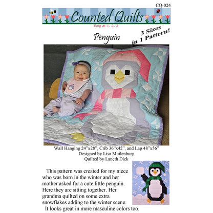 Cover image of pattern for Penguin quilt.