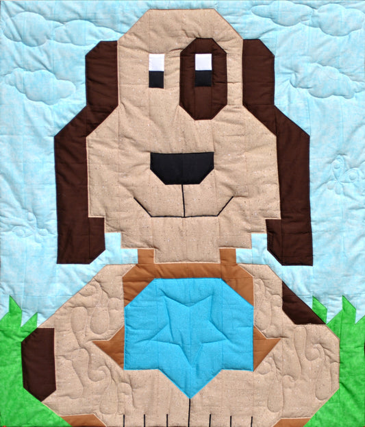 Dog Quilt Pattern CQ-025 - Paper Pattern