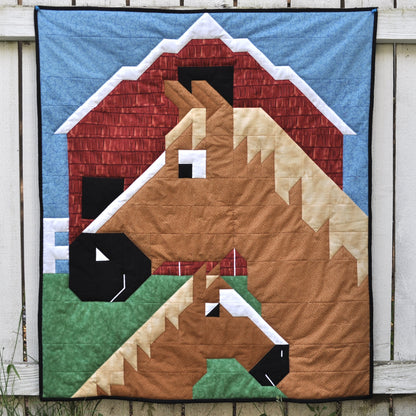 Horses Quilt Pattern CQ-035 - Paper Pattern