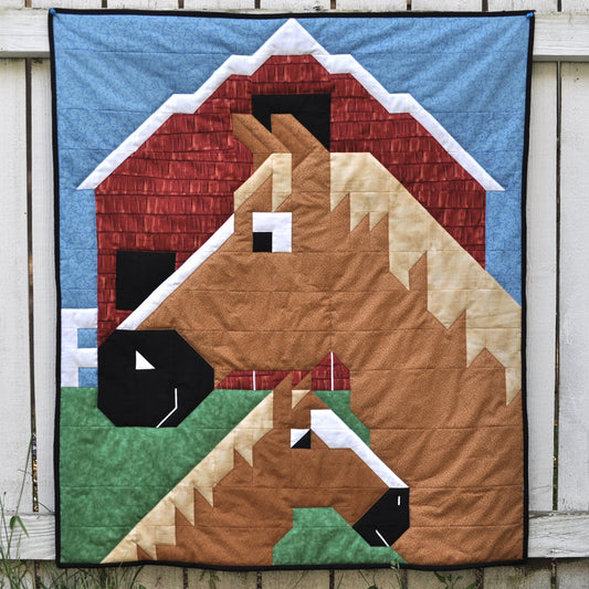 Horses Quilt Pattern CQ-035 - Paper Pattern
