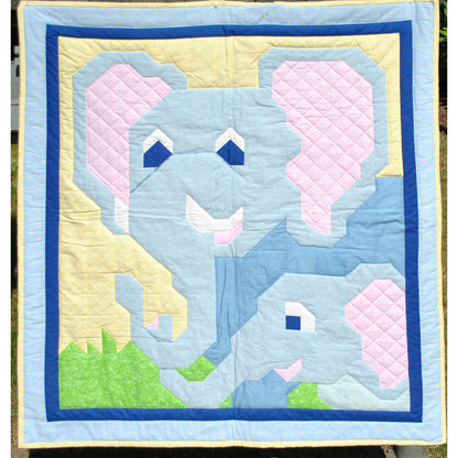Elephants Quilt Pattern CQ-046 - Paper Pattern