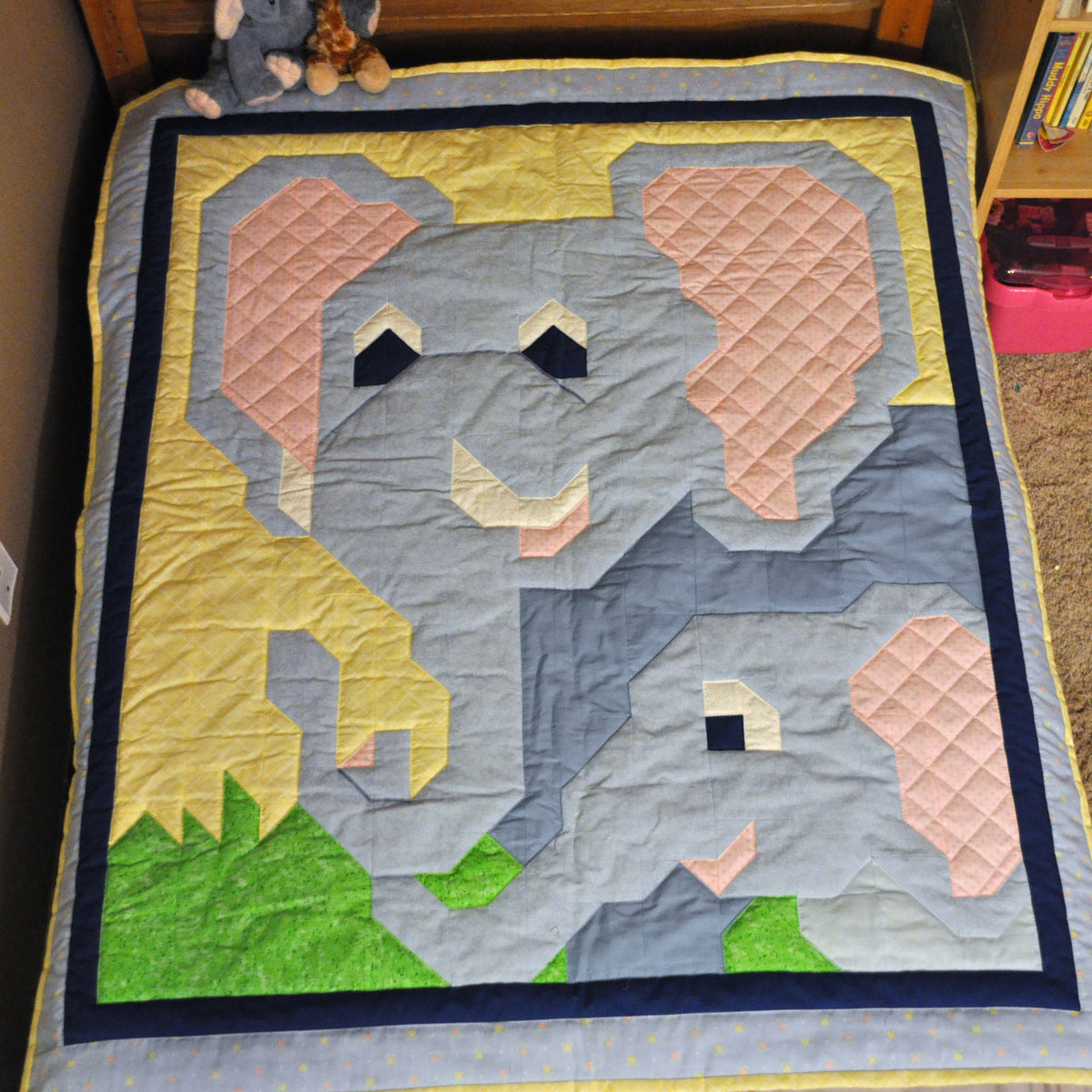 Elephants Quilt Pattern CQ-046 - Paper Pattern