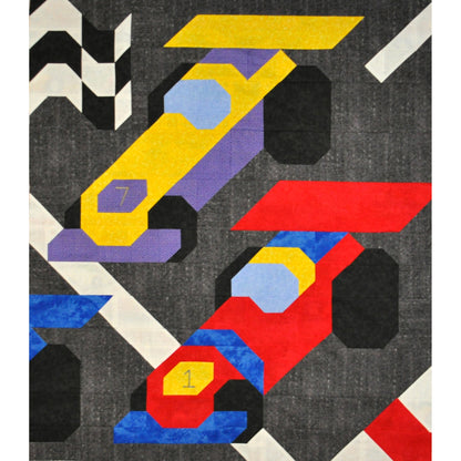 Race Cars Quilt CQ-066e - Downloadable Pattern