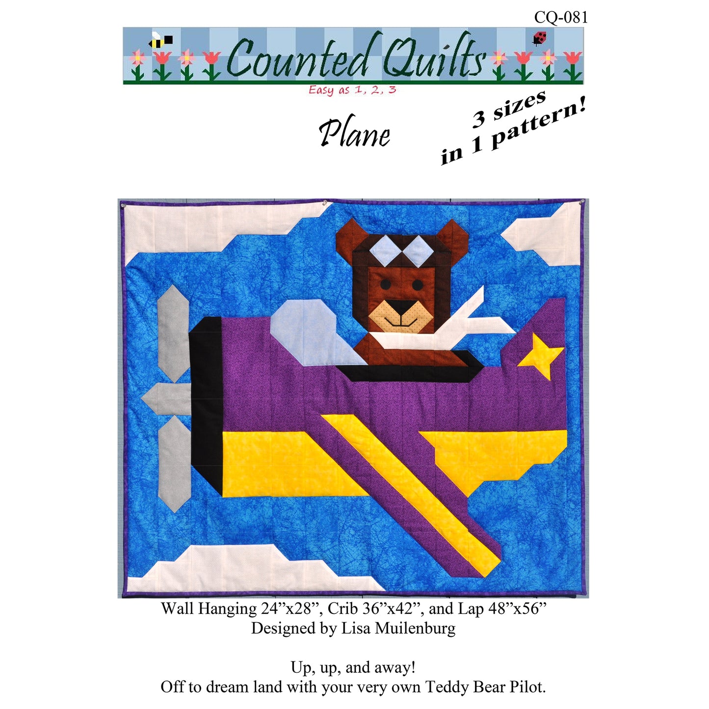 Cover image of pattern for Plane quilt.