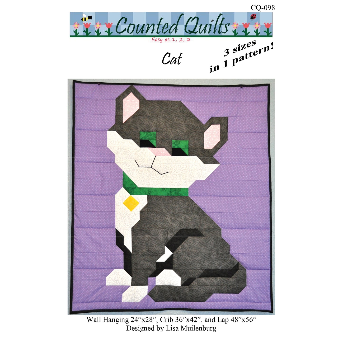 Cat Quilt Pattern CQ-098 - Paper Pattern