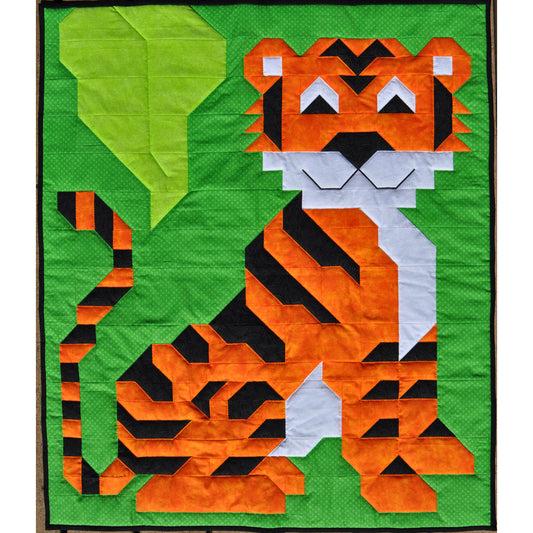 Andy's Tiger Quilt CQ-136e - Downloadable Pattern